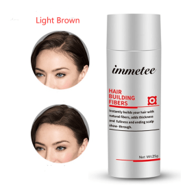 Plant hair additive fibre hair powder, one-time reinforcing artifacts to cover hair scarce manufacturers wholesale and direct sales (Option: Light Brown)